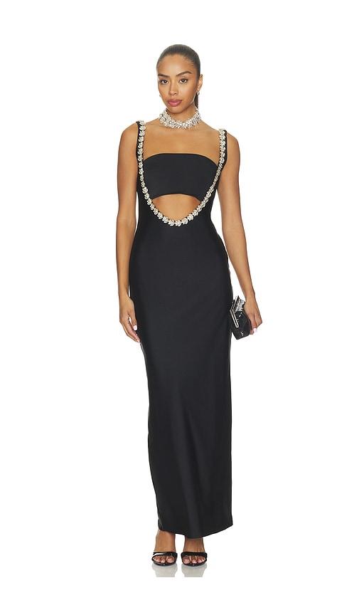 mariandree gaitan miranda dress in black. - size l (also in m)