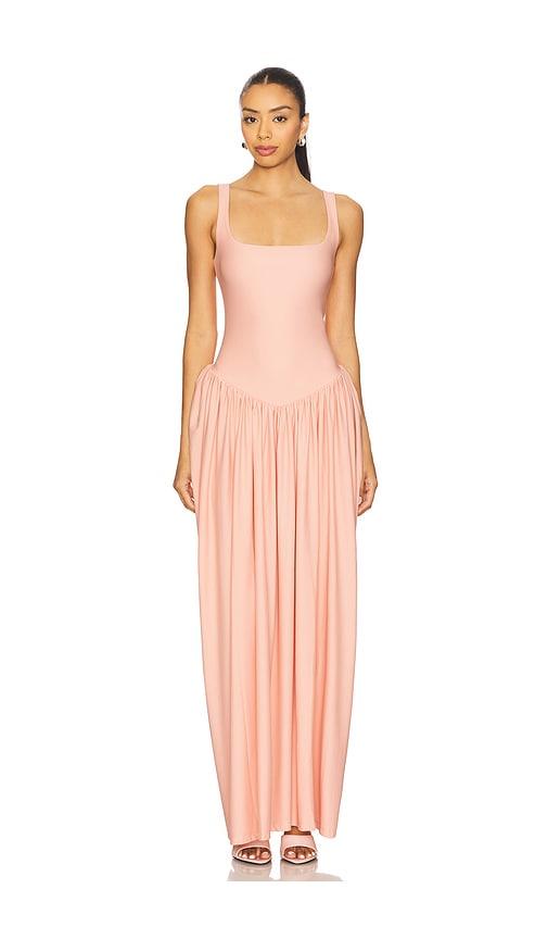 mariandree gaitan viana dress in coral. - size l (also in m, s)