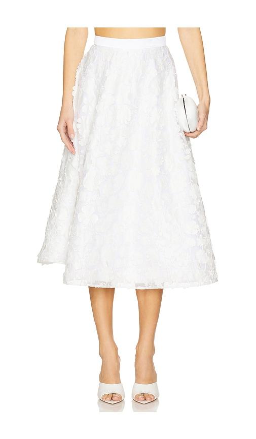 mariandree gaitan zoe midi skirt in white. - size l (also in xl)