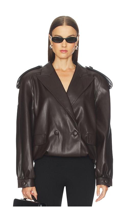 marianna senchina cindy bomber jacket in brown. - size s (also in xs)