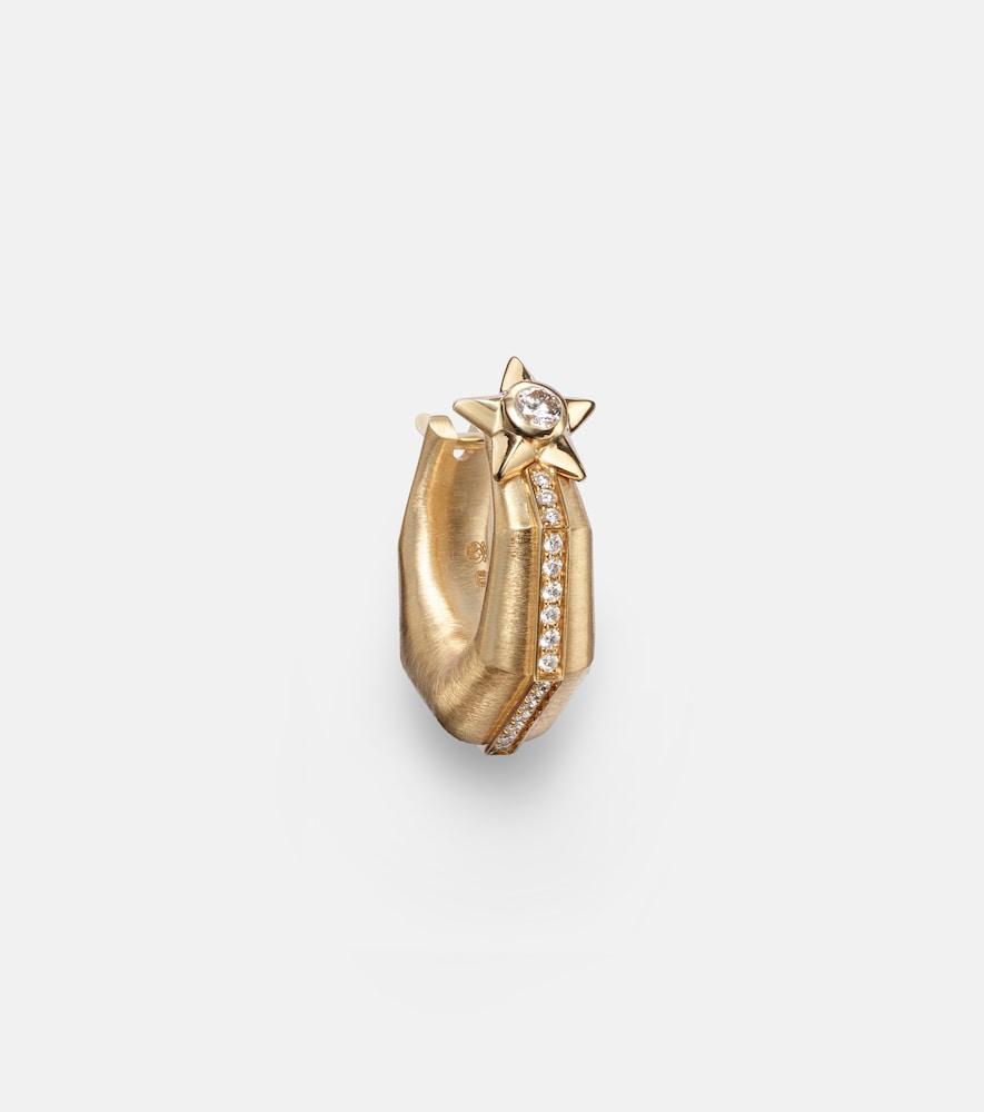 marie lichtenberg baba small 18kt gold single earring with diamonds