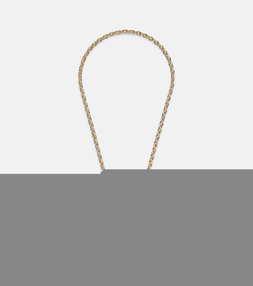 marie lichtenberg scapular 18kt gold and ebony pendant necklace with diamond