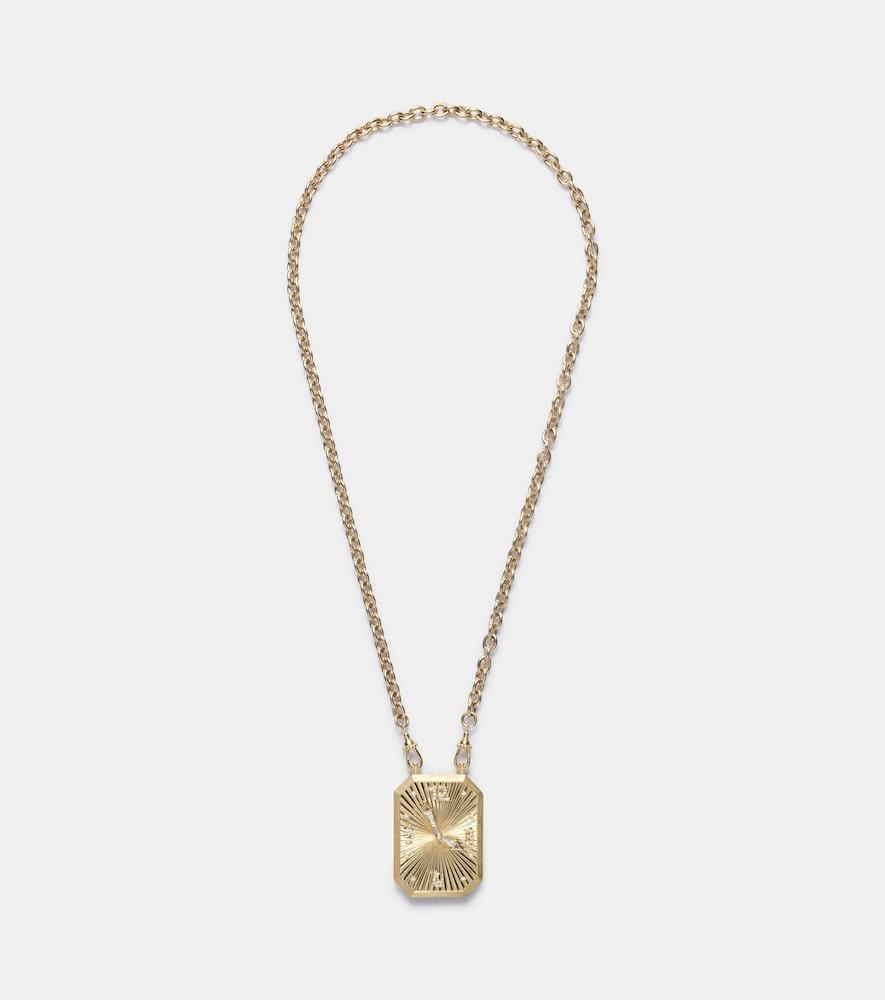 marie lichtenberg thinking of you 18kt gold pendant necklace with diamonds