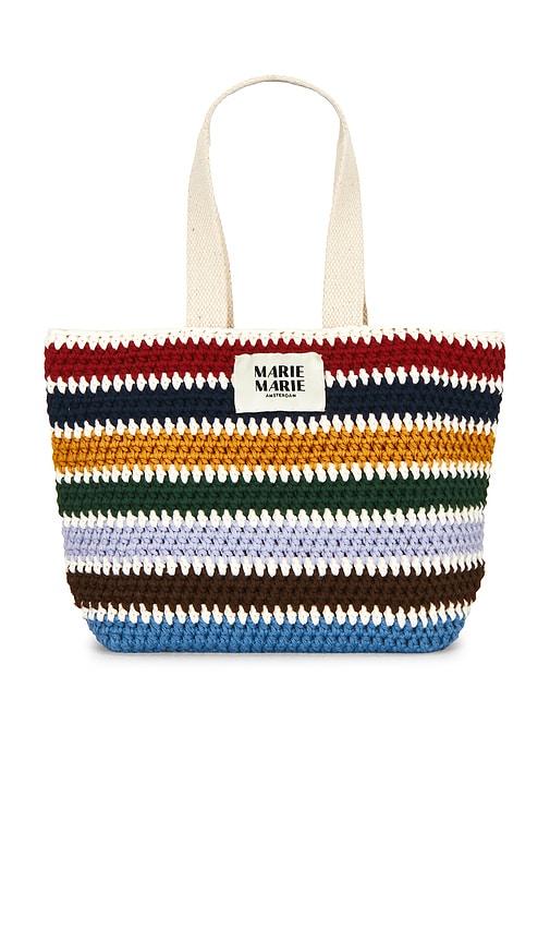 marie marie amsterdam marie mini shopper bag in blue.