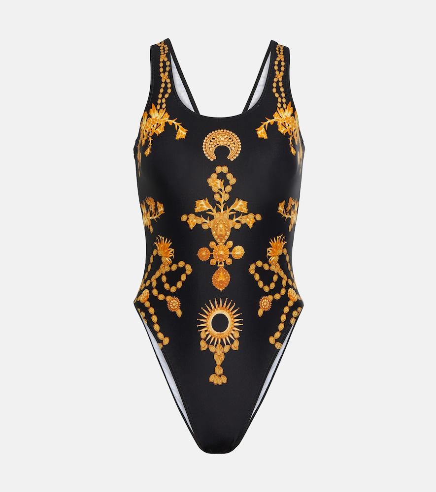 marine serre printed swimsuit
