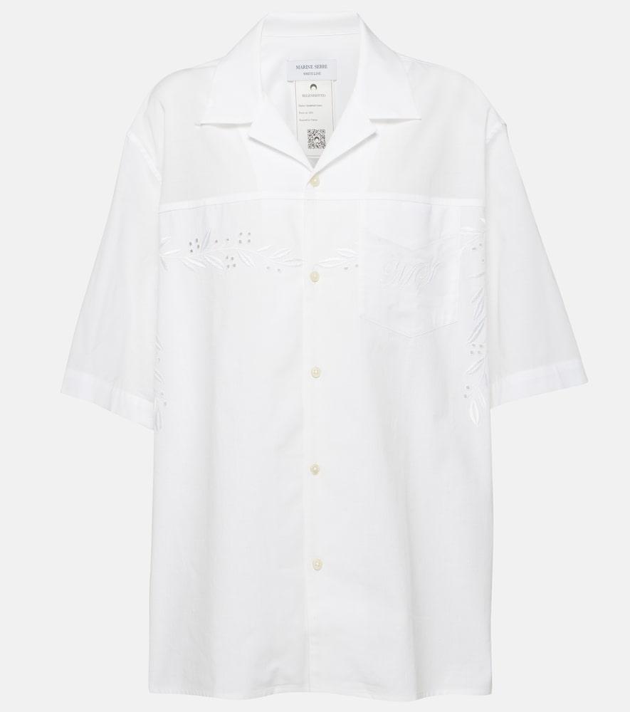 marine serre regenerated household cotton bowling shirt