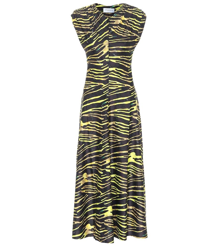 marine serre zebra-print jersey maxi dress