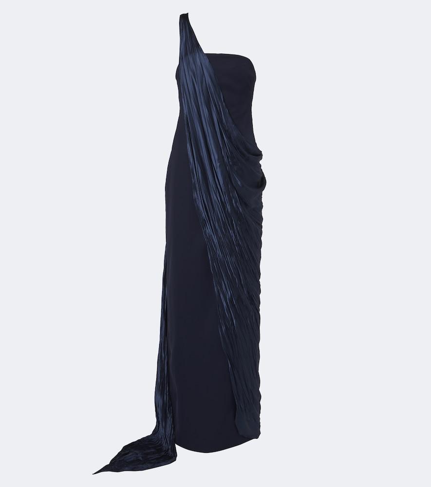 marmar halim caped bustier gown