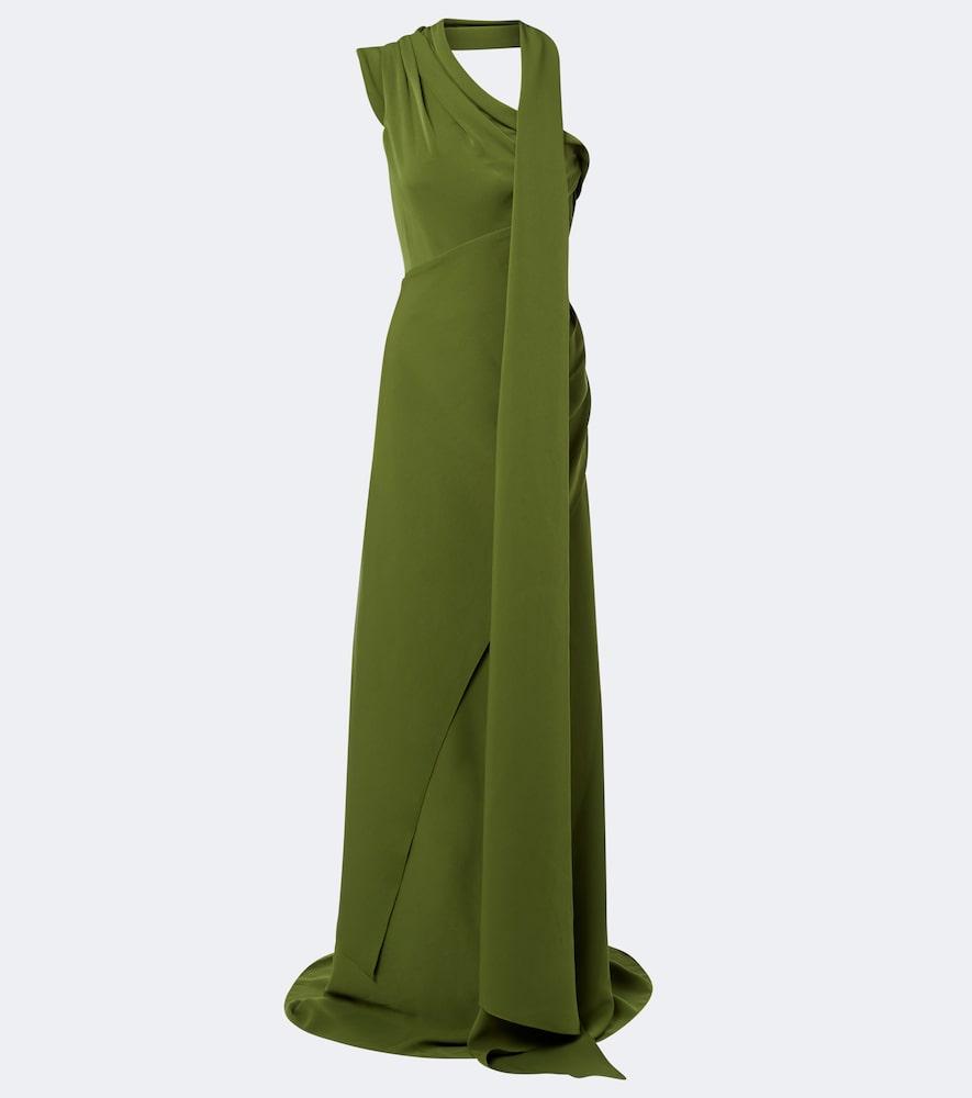 marmar halim draped bustier gown