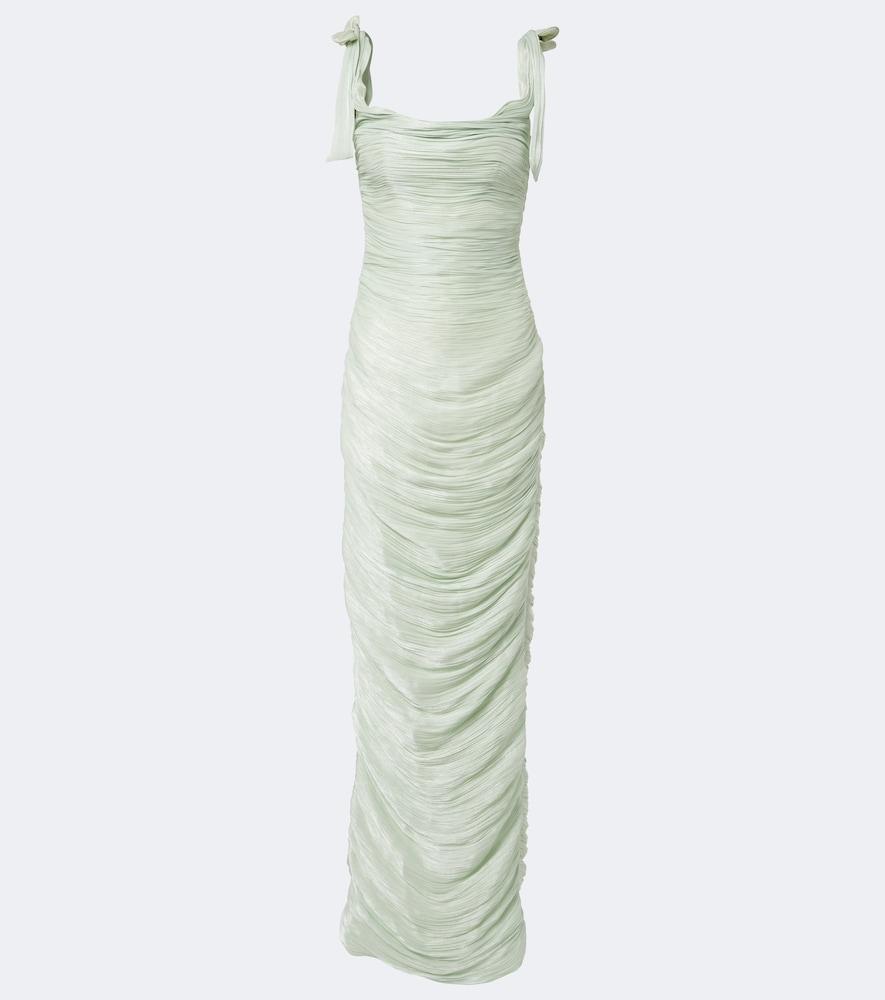 marmar halim pleated gown