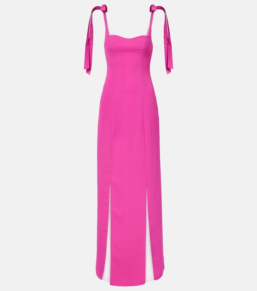 marmar halim pleated sash gown