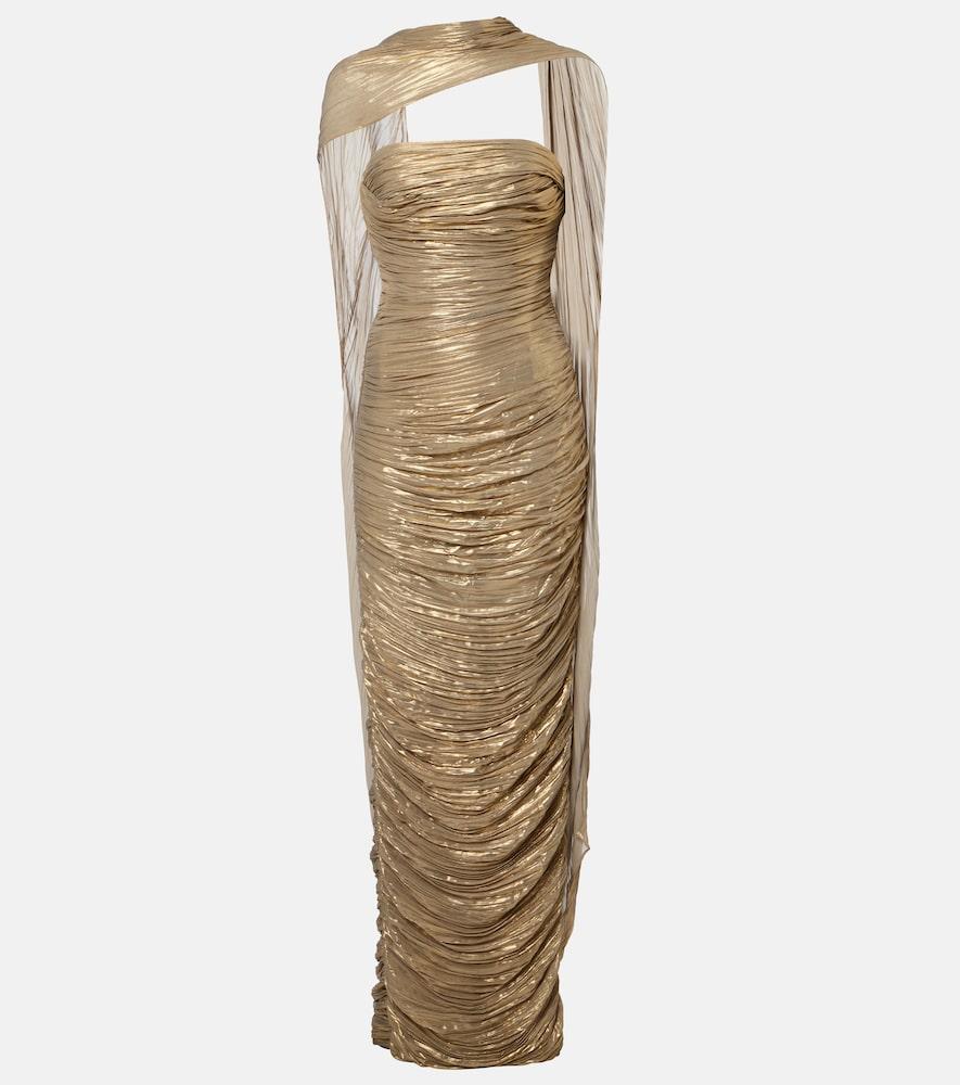 marmar halim ruched bustier gown