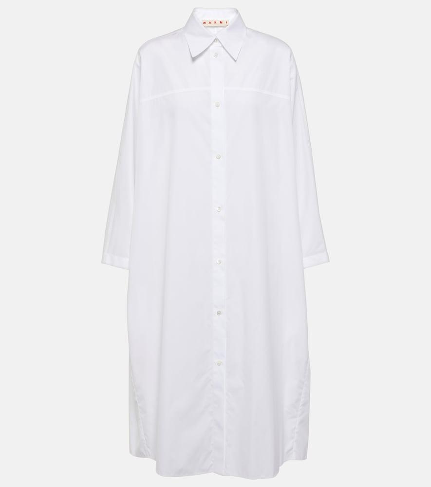 marni cotton poplin shirt dress