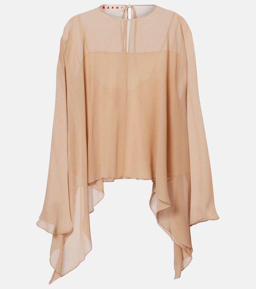 marni silk top