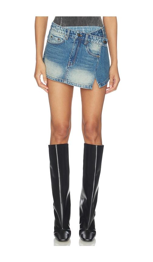 marrknull two-piece denim skirt in blue. - size l (also in s, xs)
