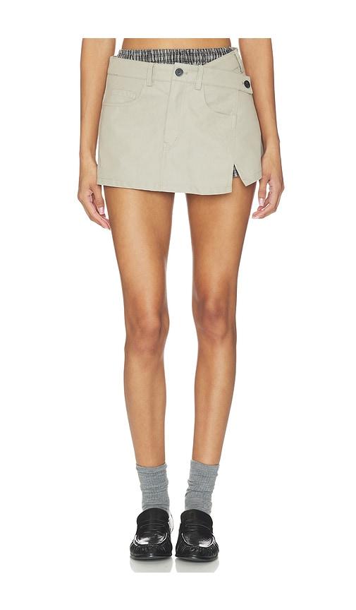 marrknull two-piece utility skirt in taupe. - size l (also in m, s)