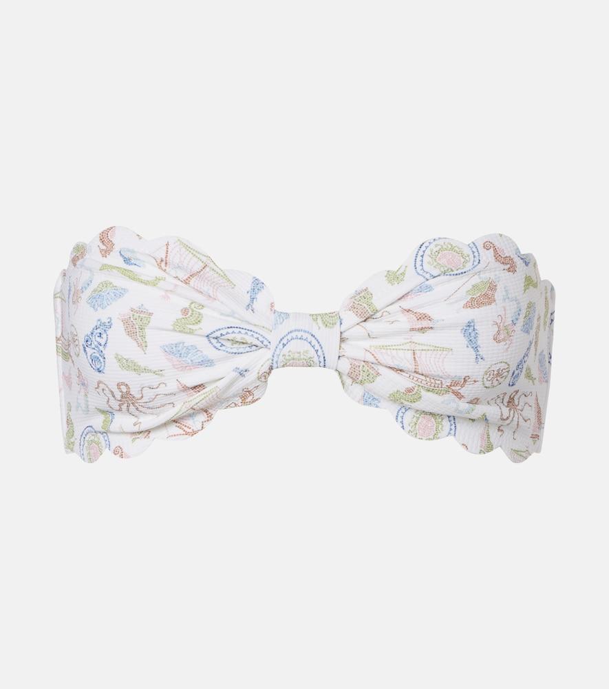 marysia antibes scalloped bandeau bikini top