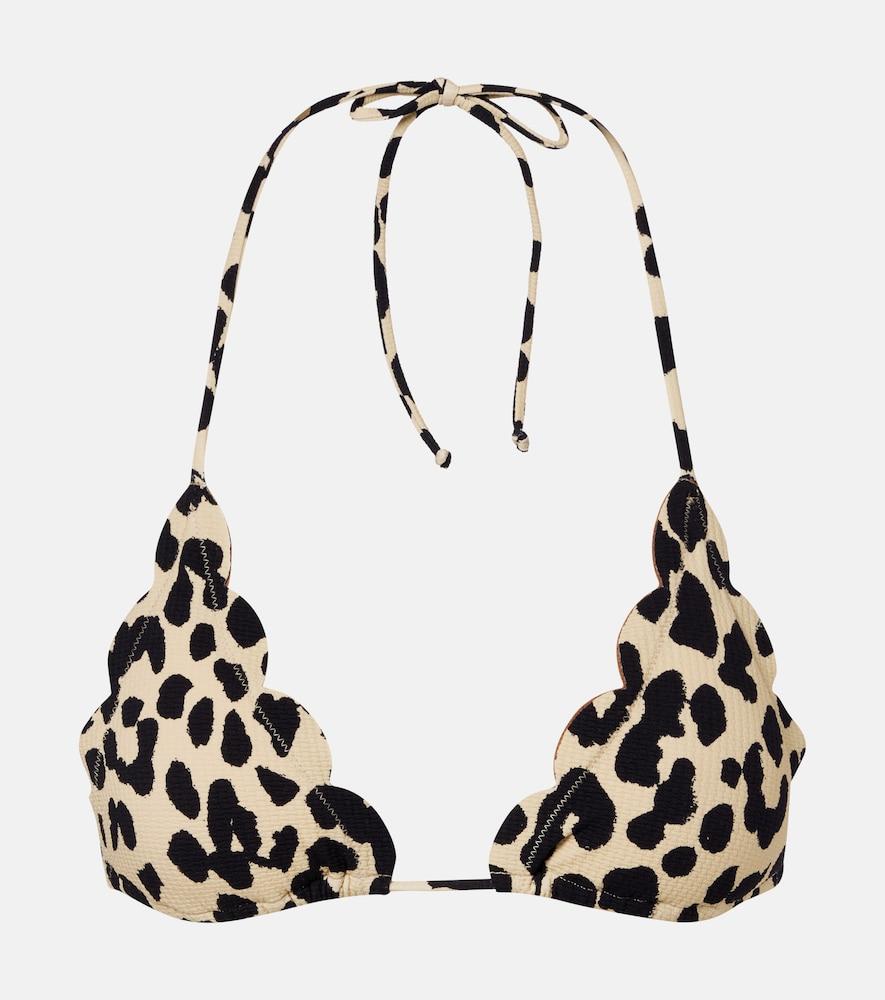 marysia broadway leopard-print bikini top