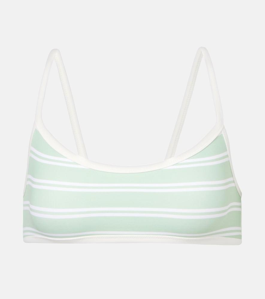 marysia ligne striped bikini top