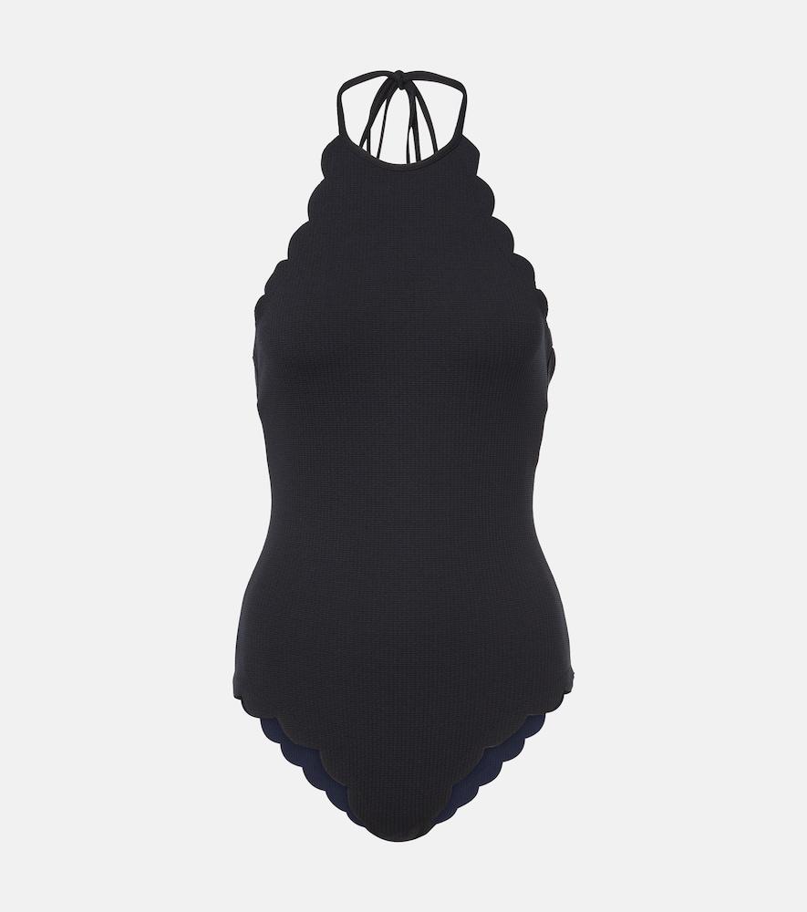 marysia mott reversible scalloped swimsuit