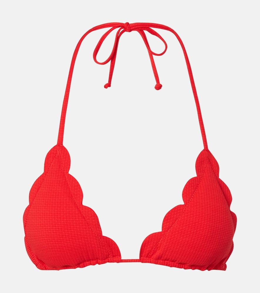 marysia scalloped bikini top
