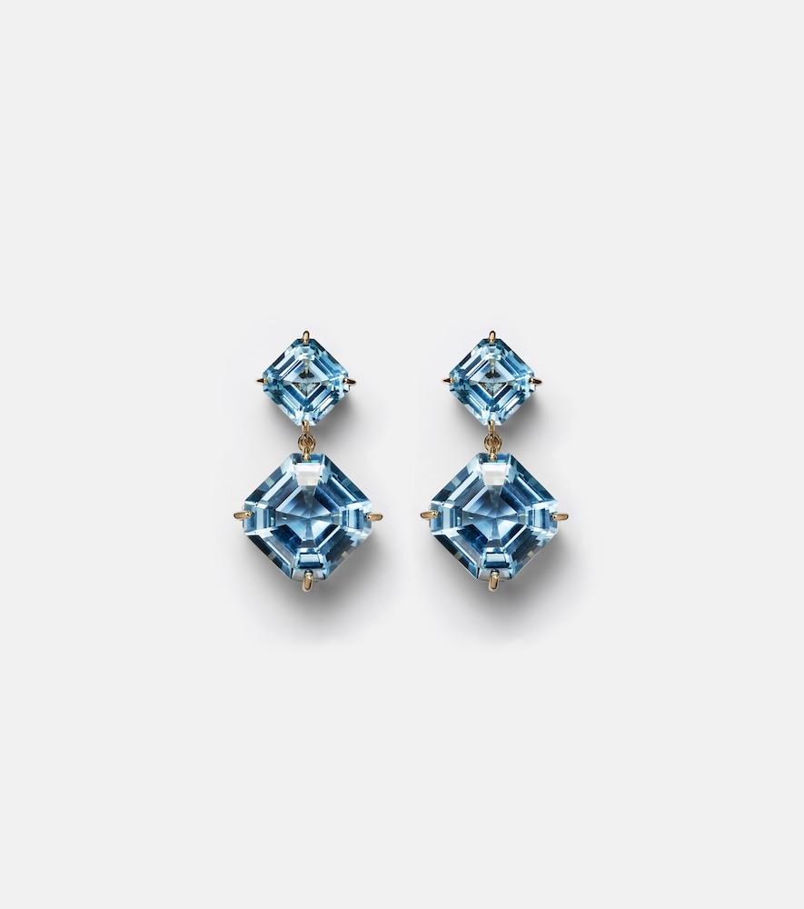 mateo 14kt gold drop earrings with topazes