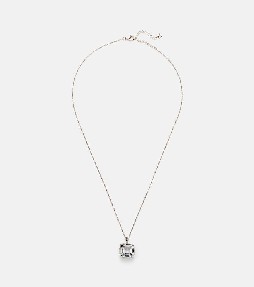 mateo 14kt gold necklace with topaz and diamonds