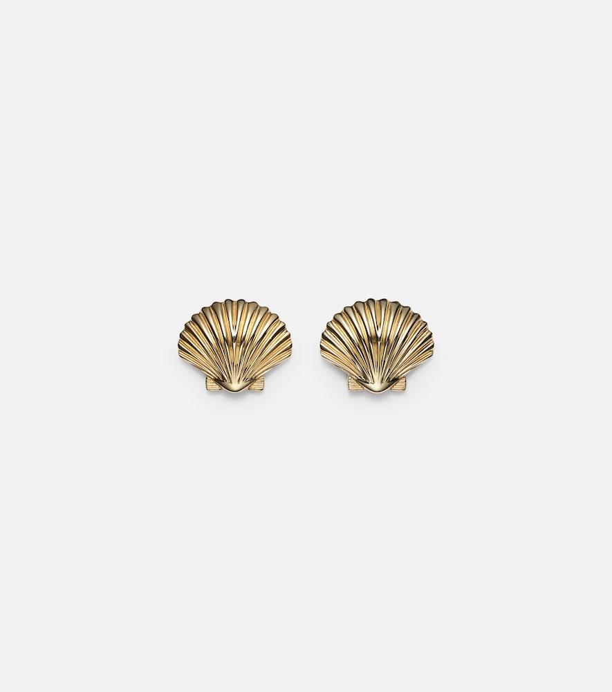 mateo venus large 14kt gold earrings