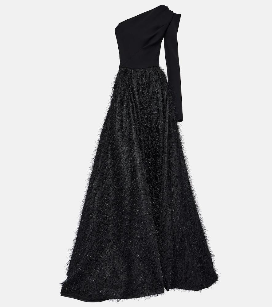 maticevski audacity one-shoulder maxi gown