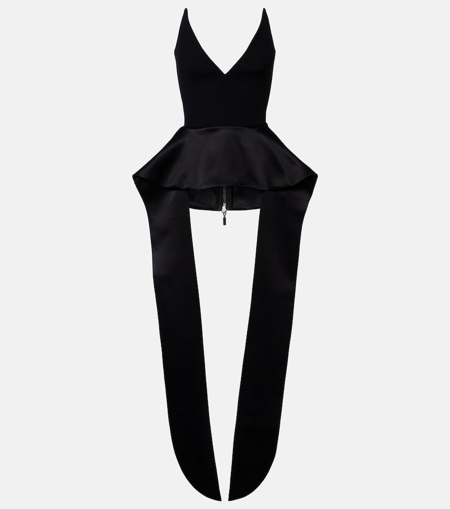 maticevski frame peplum satin top
