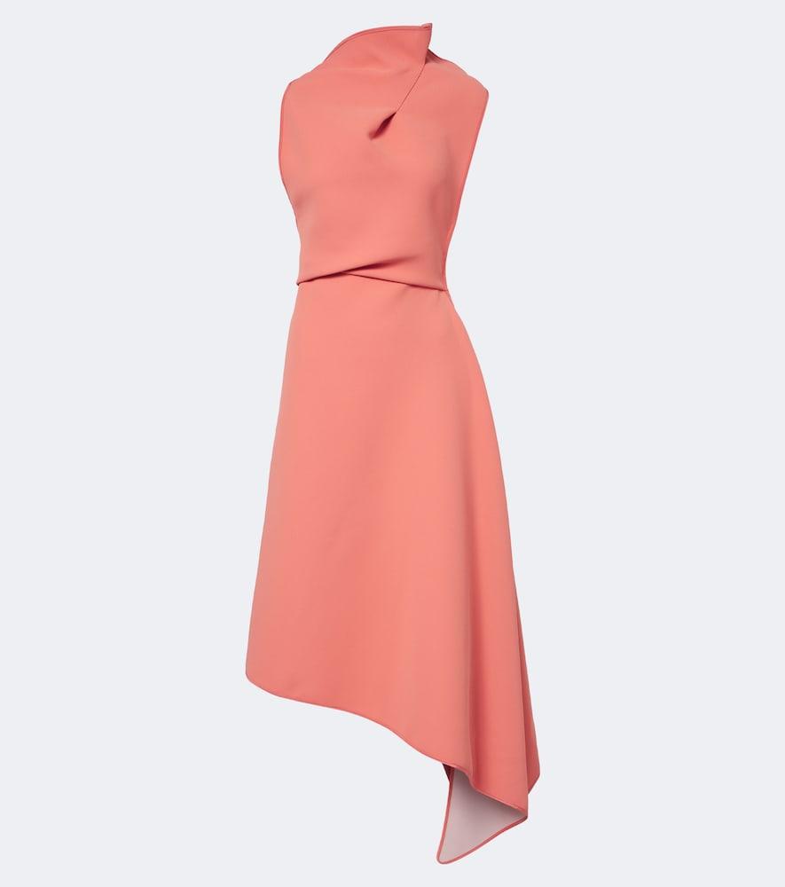 maticevski lash draped asymmetric midi dress