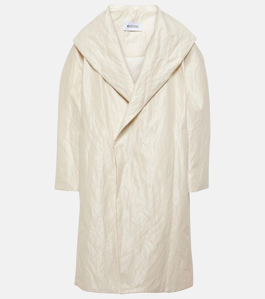 maticevski sparkling cotton-blend coat