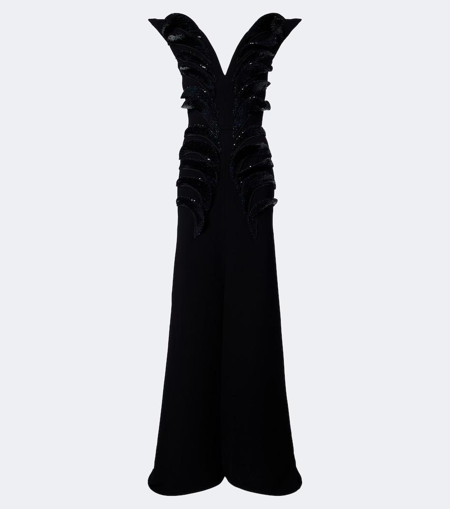 maticevski spearhead sequined embellished gown