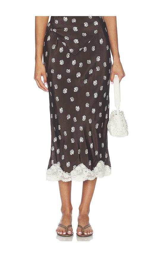 maude club alexi skirt in multi. - size l (also in m, s, xl, xs)