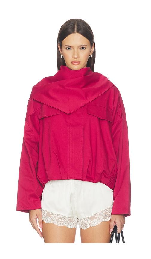 maude club archie jacket in red. - size l (also in xs, s, m, xl)
