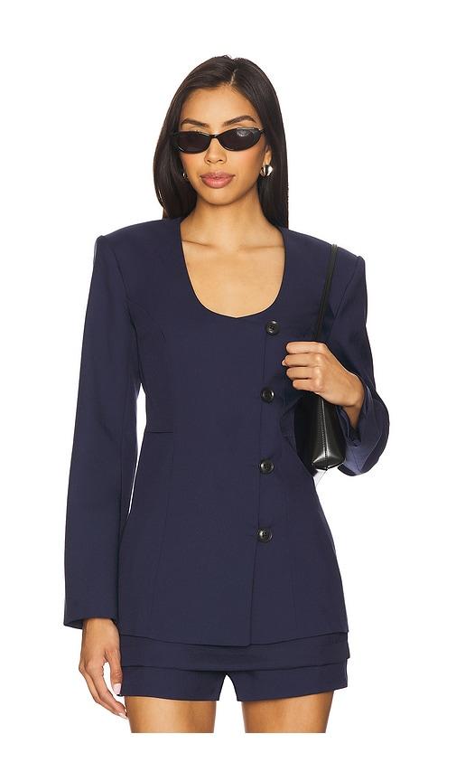 maude club blake blazer in navy. - size s (also in xs)