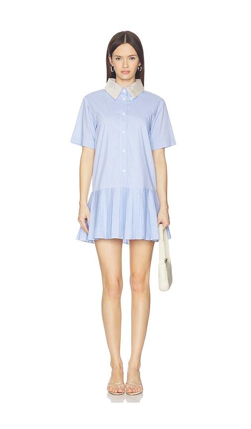 maude club dalton dress in blue. - size l (also in xs, s, m)