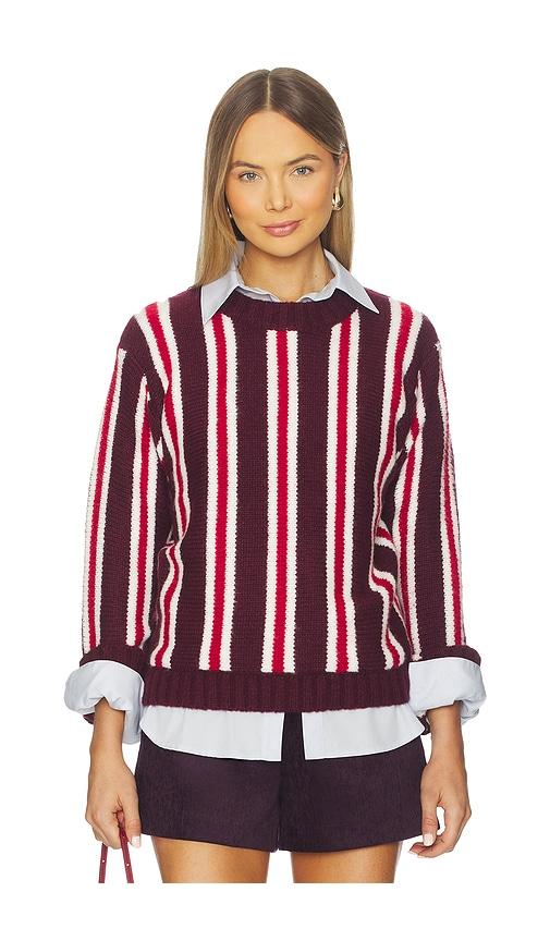 maude club drew sweater in burgundy. - size s (also in xs)