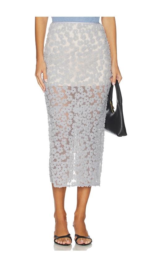 maude club elodie skirt in slate. - size s (also in xs)