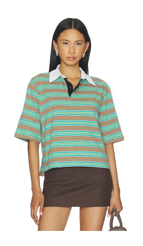 maude club frankie top in green. - size l (also in xs, s, m, xl)