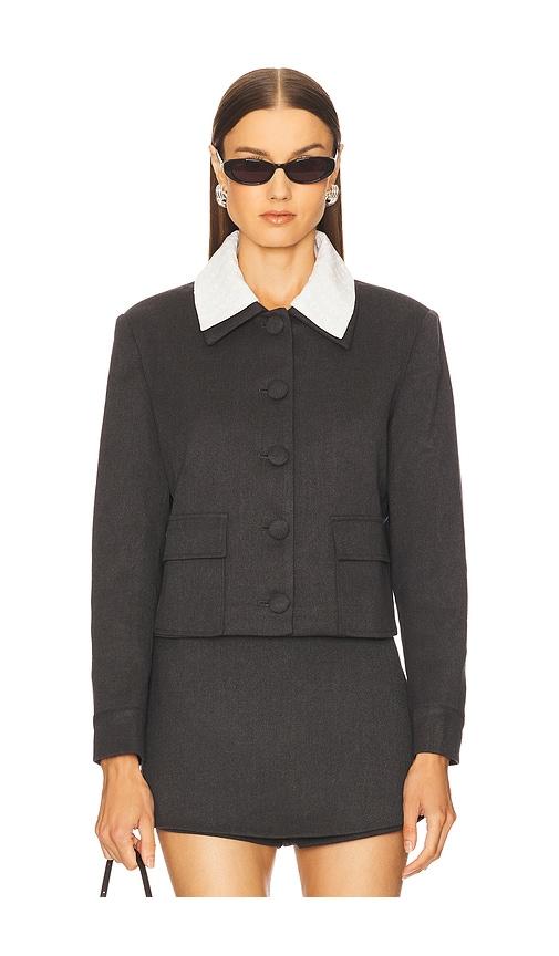 maude club gwen jacket in charcoal. - size s (also in xs)