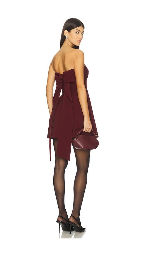 maude club juno dress in burgundy. - size l (also in s, xs)