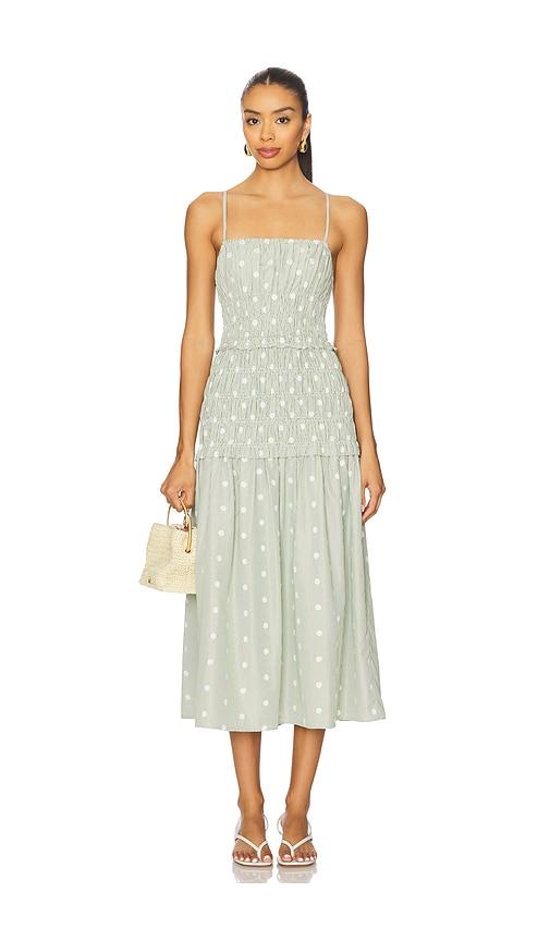 maude club madison dress in green. - size l (also in xs)