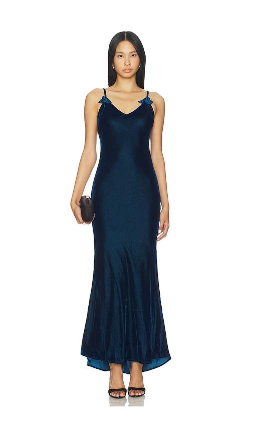 maude club marissa dress in royal. - size s (also in xs)