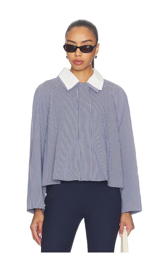 maude club milton jacket in navy. - size l (also in xs, s, m, xl)
