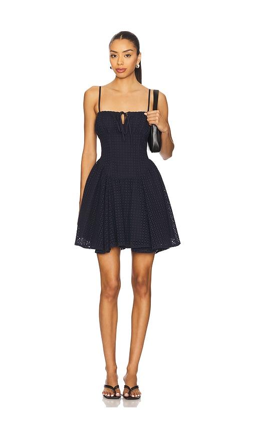 maude club tessa dress in navy. - size xl (also in xs)
