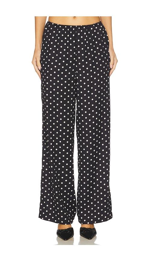 maude club x revolve cosette pants in black,white. - size s (also in xs)