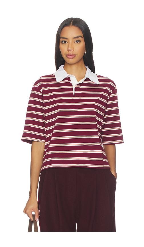 maude club x revolve frankie top in burgundy. - size m (also in xs, s)