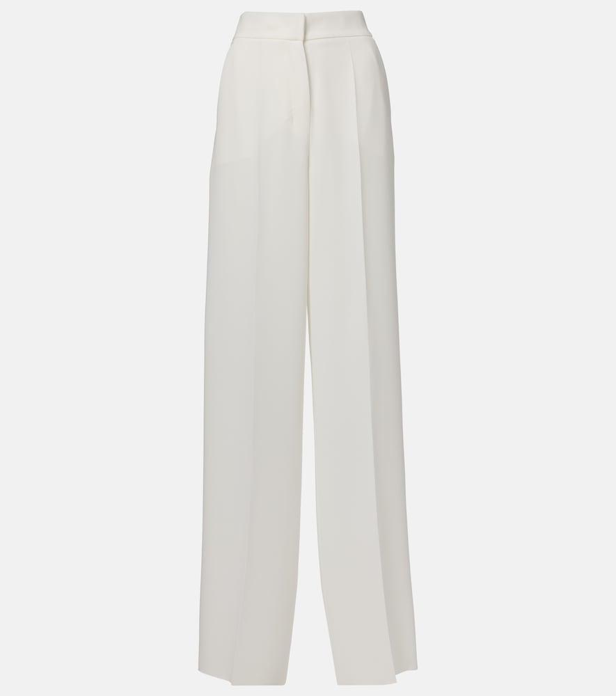 max mara abetone high-rise cady wide-leg pants