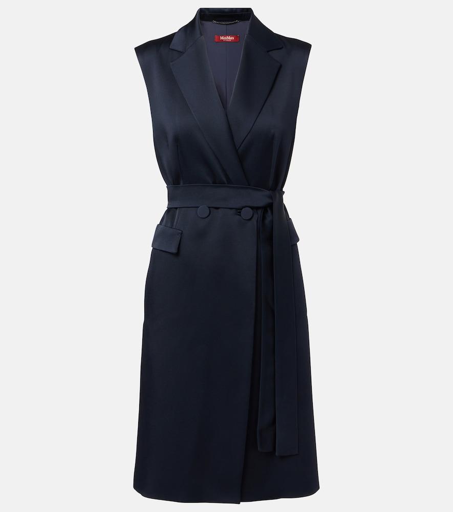 max mara afgano belted satin jacket